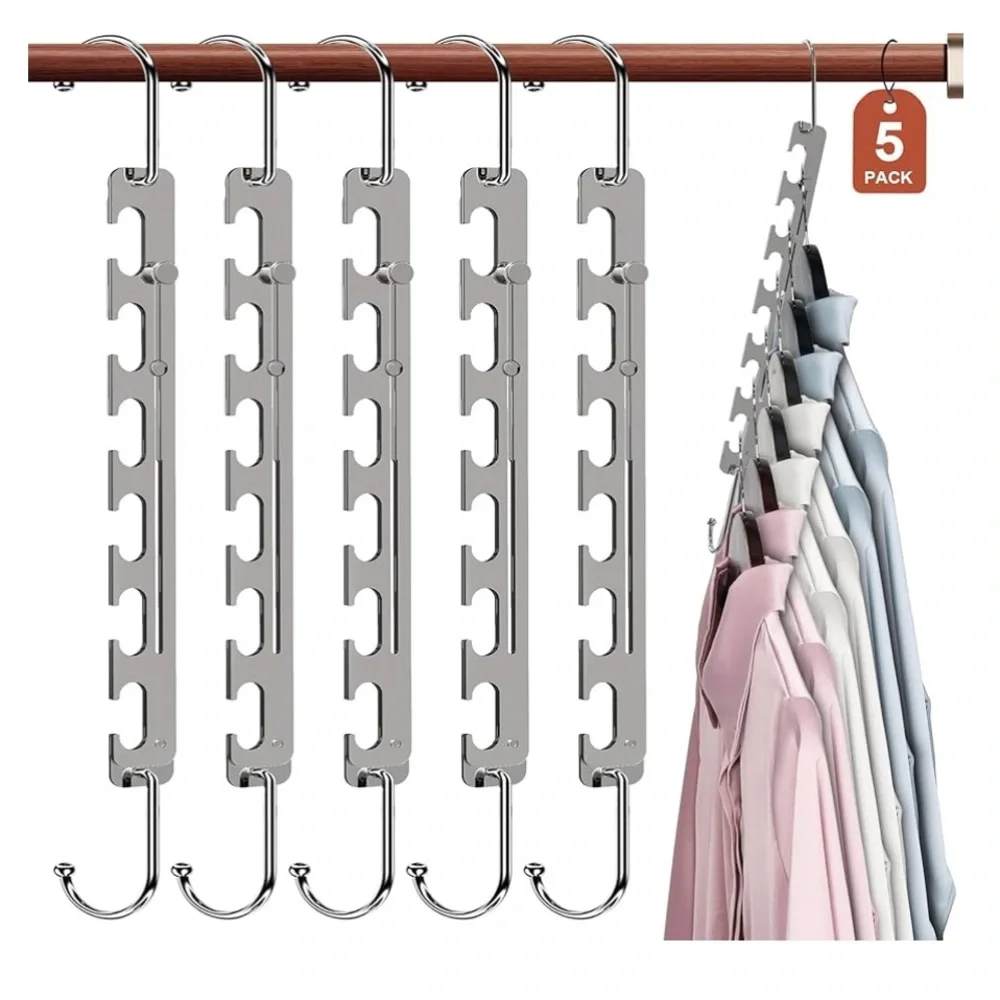 Space-Saving Adjustable “Magic Hanger”